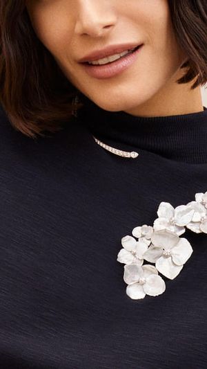 Boucheron's Signature - Nuage de Fleurs Question Mark necklace