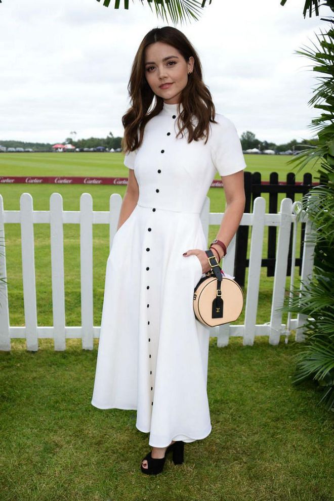 Jenna Coleman at the Cartier Queen's Cup Polo Finals