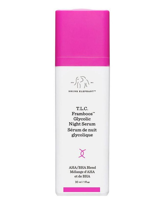This gel-textured serum contains a cocktail of resurfacing acids to dissolve the bonds that keep those dull, dead skin cells lingering on your face. Unlike many other formulations out there, this one contains both AHA and BHA acids, meaning it’ll work on multiple layers of the skin for optimal results.

Even better, the raspberry seed oil inside acts as a soothing buffer, ensuring maximum benefits with minimal irritation.

Use it every other night, either applying neat to cleansed skin, or blend a drop into the brand’s nourishing Marula Oil. Most importantly, always apply an SPF in the morning, as those fresh new skin cells will need the protection.