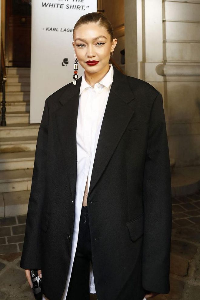 Gigi Hadid was one of the many from the fashion world that celebrated and paid homage to the late designer Karl Lagerfeld at the private exhibition in Paris.

Photo: Courtesy