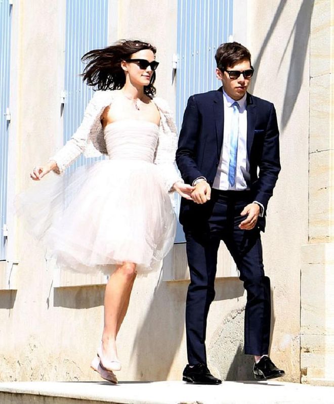 Marrying James Righton in 2013. No better poster girl for re-wearing whatever you want and not GAF. 