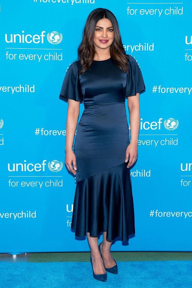 When: December 2016
Where: UNICEF's 70th anniversary event at United Nations Headquarters
Wearing: Prabal Gurung