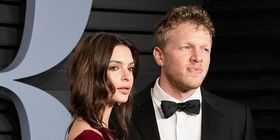 BEVERLY HILLS, CA - MARCH 04:  Sebastian Bear-McClard (L) and Belvedere Ambassador Emily Ratajkowski attend the 2018 Vanity Fair Oscar Party hosted by Radhika Jones at Wallis Annenberg Center for the Performing Arts on March 4, 2018 in Beverly Hills, California.  (Photo by Jon Kopaloff/WireImage)