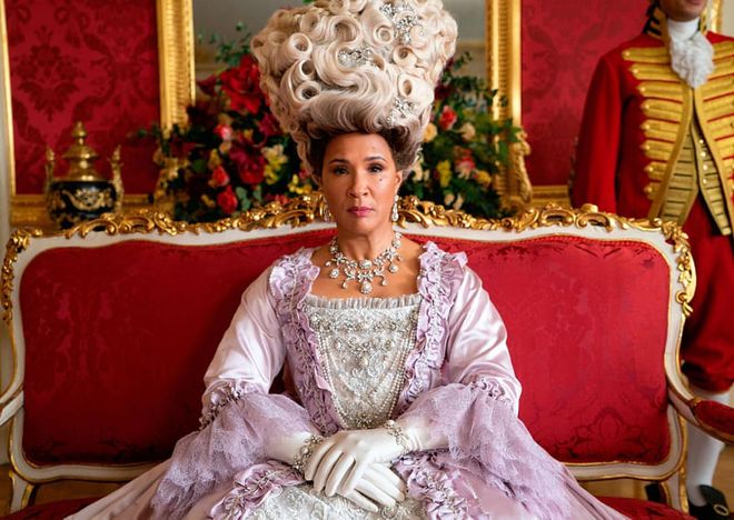 Golda Rosheuvel as Queen Charlotte. (Photo: Netflix)