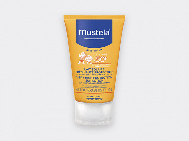 Mustela's Very High Protection Sun Lotion - SPF 50+, $21, from iHerb
