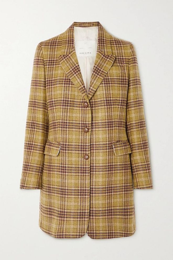 The Karen Checked Wool Blazer, $841, Giuliva Heritage at Net-a-Porter