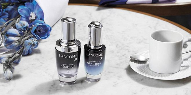 Lancôme's Youth Activating Duo with Advanced Génifique for day and Advanced Génifique Sensitive for night