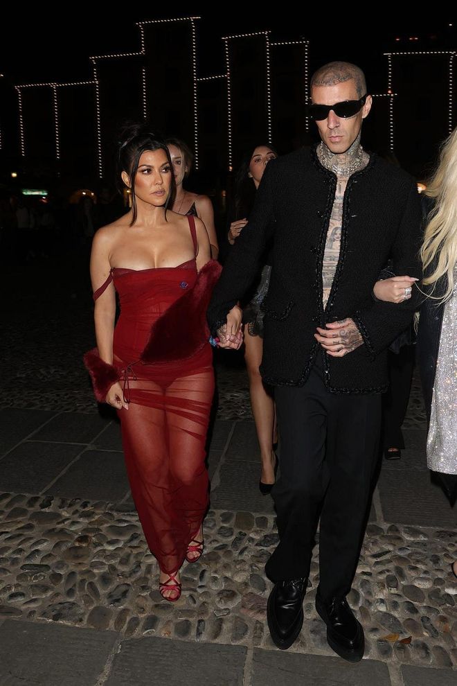 Kourtney Kardashian and Travis Barker (Photo: Nino/Getty Images)
