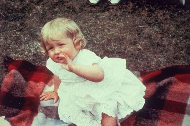 Diana Spencer, the fourth child of Frances and Edward Althorp, was born on July 1, 1961. She would later gain the title Lady Diana Spencer after her father became the Earl Spencer in in 1975. Here she is pictured on her first birthday.

Photo: Getty