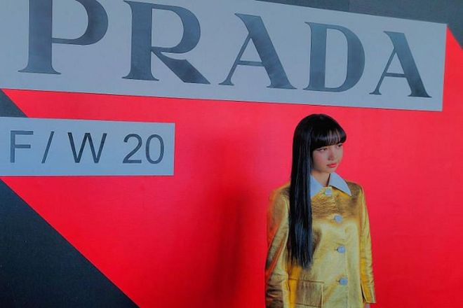 Korean girl-group Blackpink’s member Lisa Manoban at Prada.