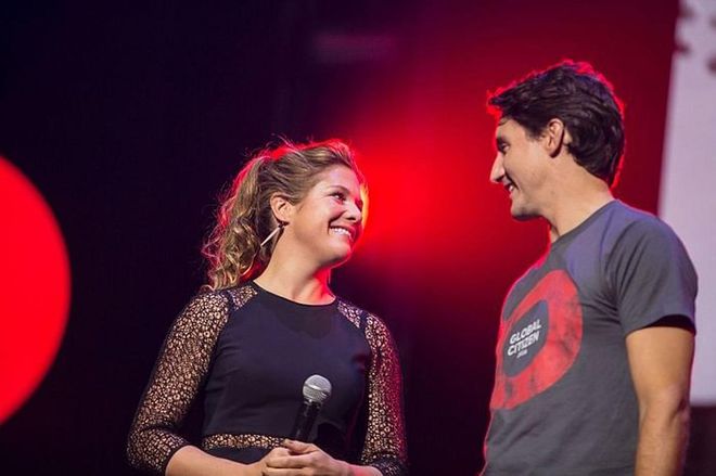 Gazing at each other during the Global Citizen Concert to End AIDS, Tuberculosis and Malaria in Montreal, Canada. Photo: Getty