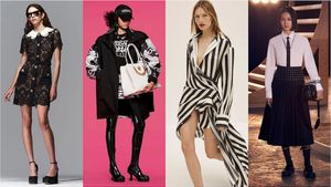 From left: Self-Portrait pre-fall 2022, Versace pre-fall 2022, Monse pre-fall 2022 and Dior pre-fall 2022 (Photos: Courtesy of brands)