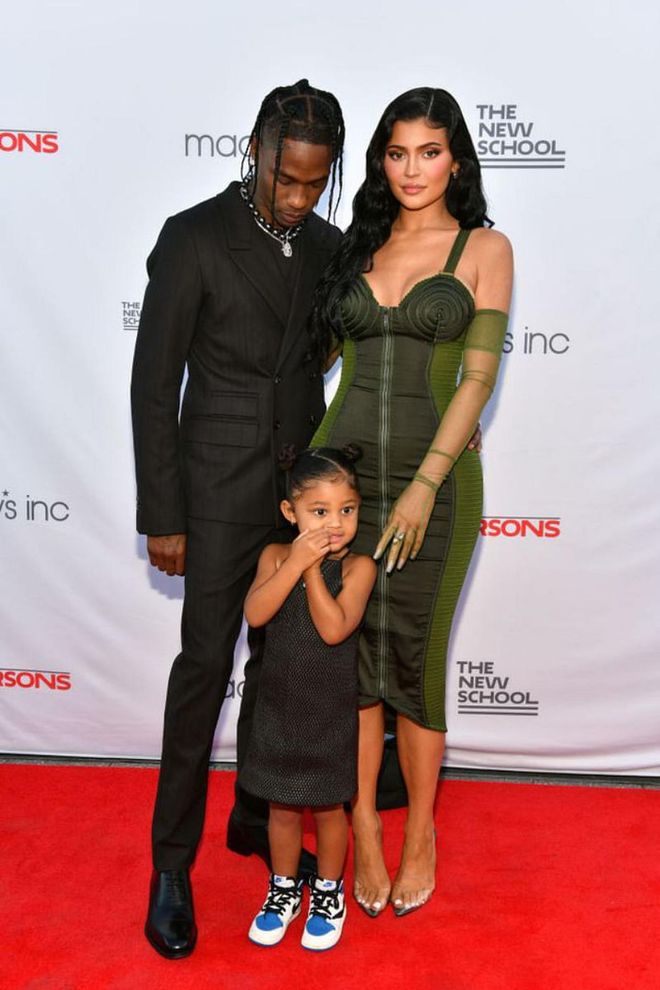 Kylie Jenner, Travis Scott and Stormi on the Red Carpet