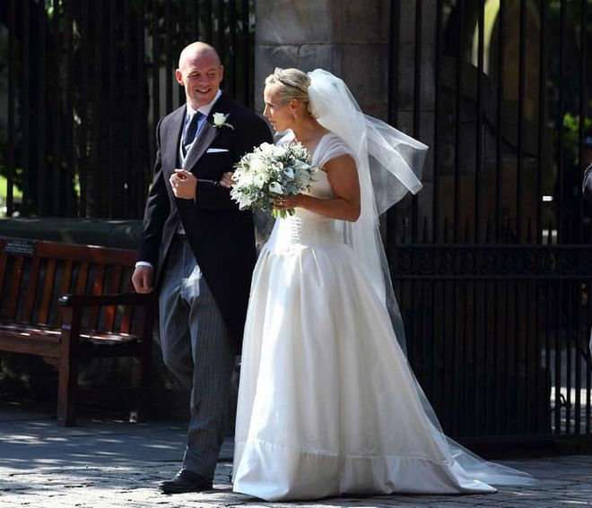Zara was introduced to rugby player Mike Tindall by her cousin, Prince Harry in 2003, when they were all in Sydney for the Rugby World Cup. Mike had been dropped from his team and was wallowing at a pub when Harry made the introduction, reports Popsugar. The two dated for eight years, and were married in 2011.

 Photo: Getty