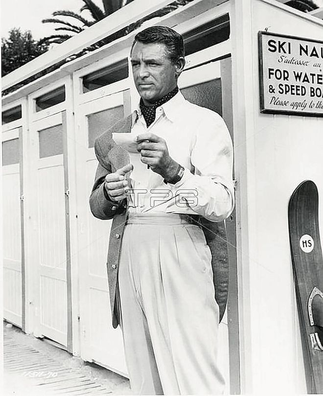 American actor Cary Grant on the set of the 1955 film 'To Catch a Thief' (Photo: TPG)