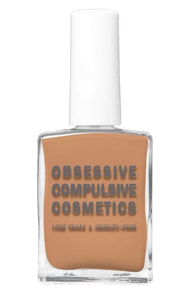 Think of this pretty putty color like foundation for your nails.

<b>Obsessive Compulsive Cosmetics Nail Lacquer in Covet, $10</b>