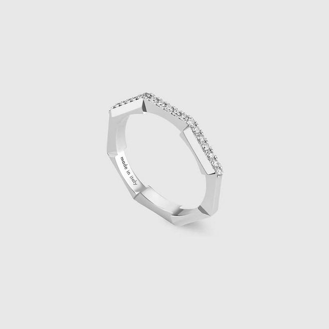 Gucci Link To Love Diamond Ring, $3,190, Gucci
