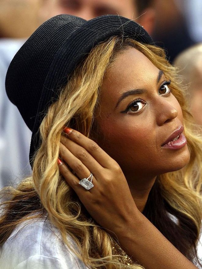 Leave it to Queen Bey to have one of the world's most expensive rings. Estimated to cost a cool $5 million (£3.8 million), Jay-Z popped the question with an18-carat emerald-cut ring.