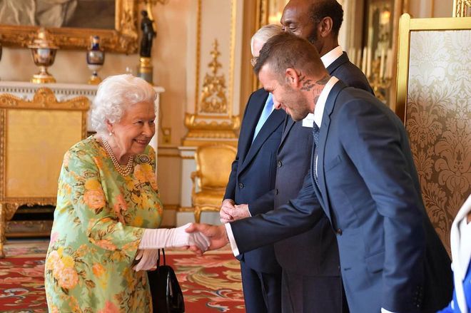 Queen Elizabeth II Meets David Beckham 2018
