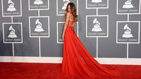 arrives at the 55th Annual GRAMMY Awards at Staples Center on February 10, 2013 in Los Angeles, California.