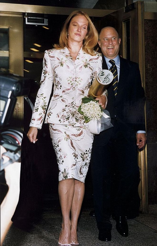 Marrying Ron Perelman in 2000. Definitely doing a suit now. 
