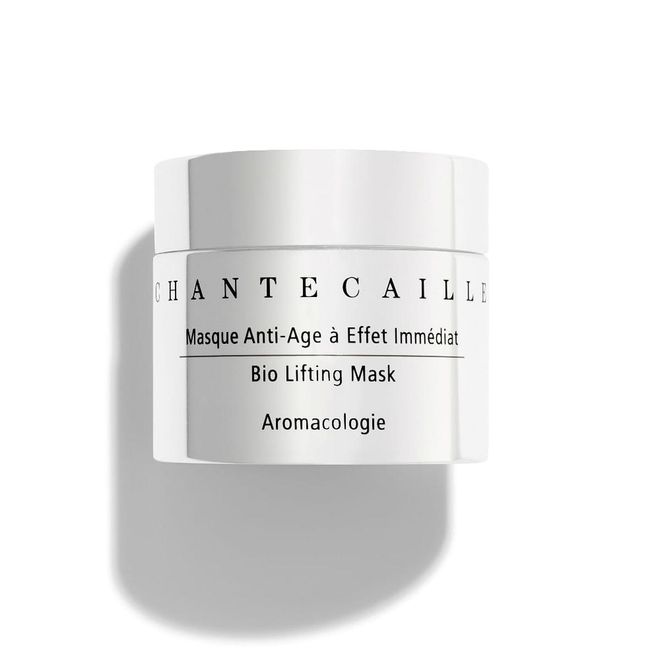 Ideal for smoothing expression wrinkles just before applying makeup, this decadent mask is packed with potent botanicals that relaxes facial muscles, soothes inflammation and locks in surface moisture. Hexapeptide and wheat germ extract helps diminish the appearance of wrinkles, a host of antioxidants help fend off free radicals and boost skin radiance, and bisabolol soothes parched and irritated skin. Leave on skin for about 15 minutes once or twice weekly before rinsing, or leave it on overnight for an intensive treatment.
Photo: Chantecaille
