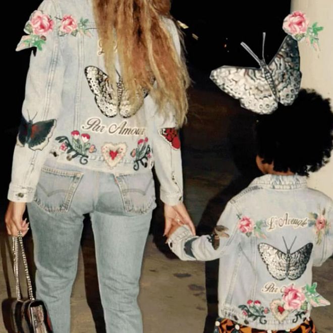 Beyoncé And Blue Ivy Slay In Their Matching Custom Gucci Jackets