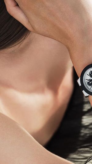 Aluminium and rubber Aluminium Chronograph watch. (Photo: Bvlgari)