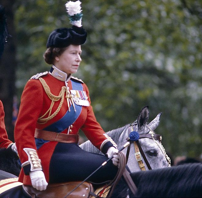 During the 1981 Trooping the Colour, a 17-year-old boy shot blanks at Queen Elizabeth as she rode horseback. Nevertheless, she persisted and finished the parade. Photo: Getty 