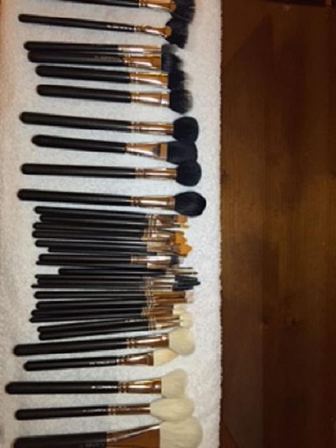 "Prepping and cleaning my favourite brushes the night before."
