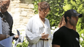 Jennifer Lopez Is A Modern Grecian Goddess In This Flowing White Dress