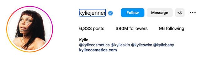 Kylie Jenner Follower Count