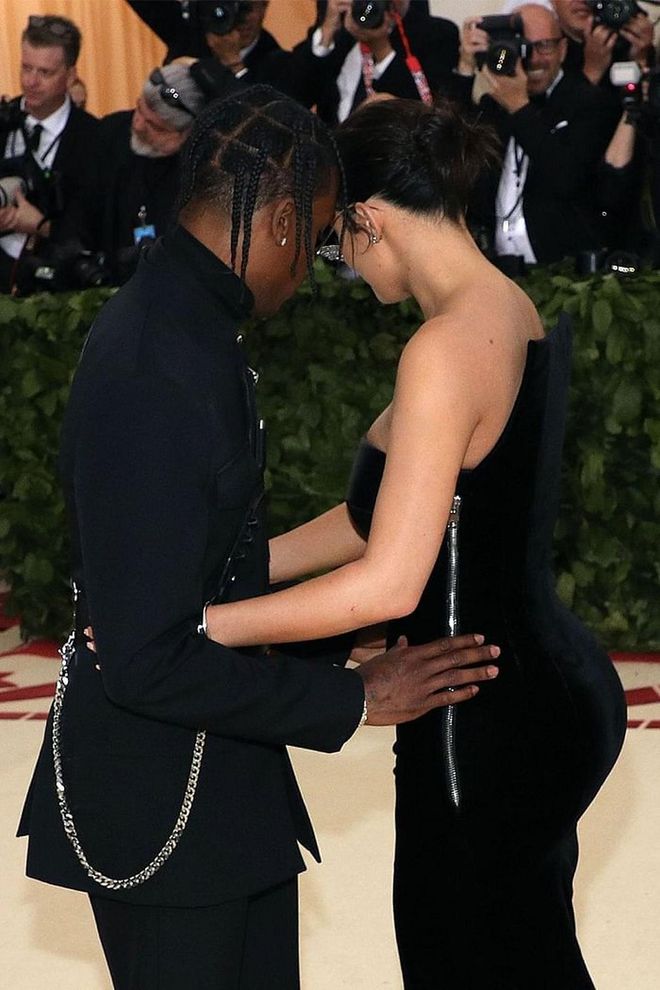 A Kylie and Travis K-drama moment. Photo: Getty 
