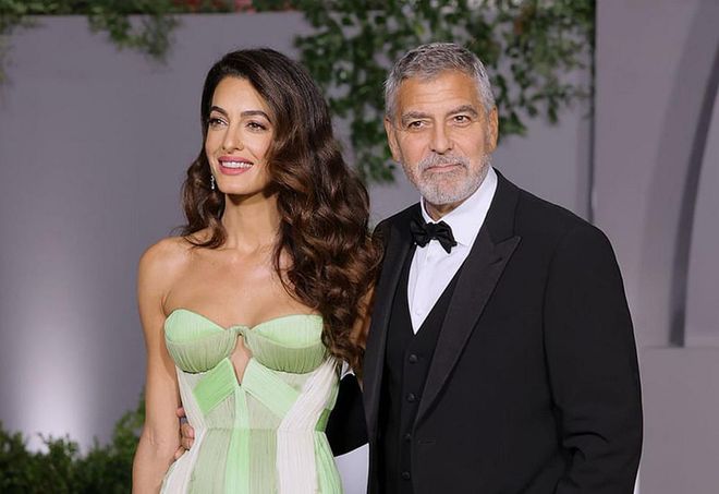 Amal Clooney Geogrge Lime Green Gown