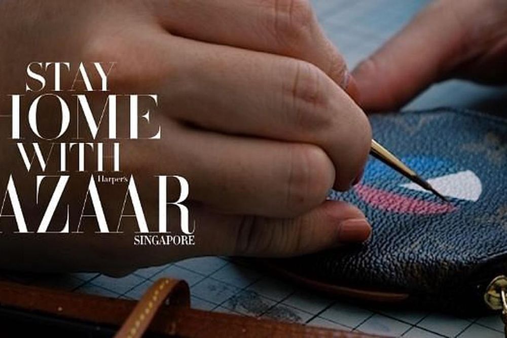 Stay Home With BAZAAR Decorating A Louis Vuitton Coin Pouch with Vania Isfandari - featured