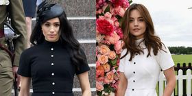 Meghan Markle and Jenna Coleman in Emilia Wickstead