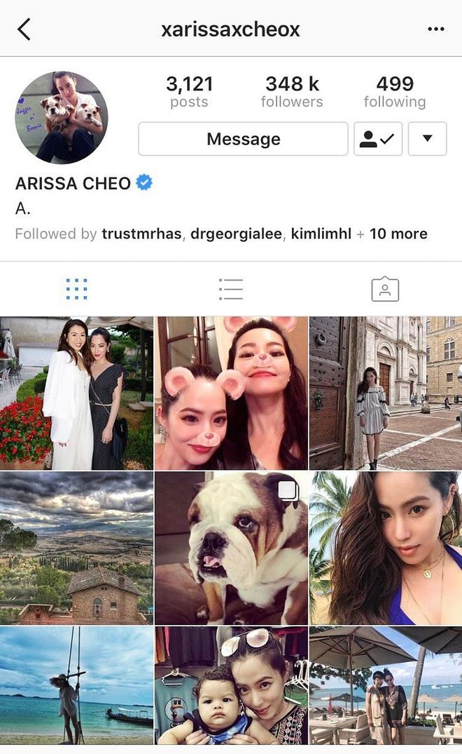 Cheo reportedly managed to claim her main account back. Photo: Instagram (@xarissaxcheox)