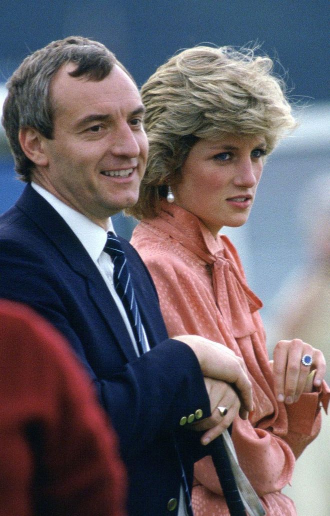 Barry Mannakee was with the police in the Royal Protection Squad before becoming Diana's bodyguard in 1985. After a year on her service, Mannakee was transferred off of royal duties because of an "unusually close relationship between the pair."

In a tape from a therapy session, Diana said that she was "deeply in love" and was "quite happy to give all this up and to just go off and live with him." While she does not directly name Mannakee, it is widely believed she walk talking about to him. Mannakee died in a motorcycle crash in 1987, and there are many theories that his death was not an accident.
Photo: Getty