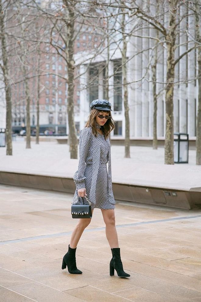 Arriving at Lincoln Center—don’t let the outfit fool you, it was freezing! Photo: Andrea Chong