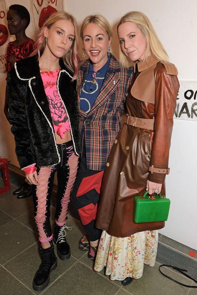 Mary Charteris, Jaime Winstone and Alice Naylor Leyland all attended the Vivienne Westwood presentation.

Photo: David M. Benett / Getty
