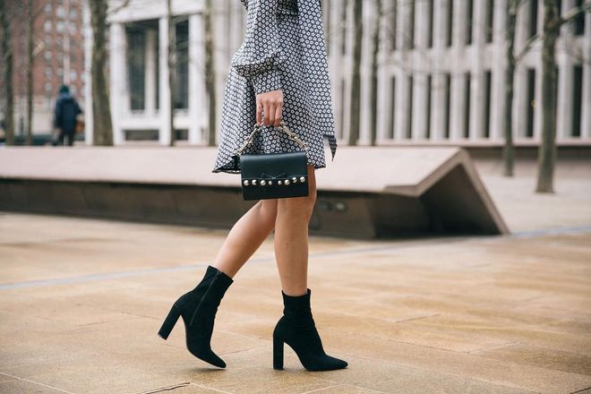 A Fashion Week essential I keep turning to: Black sock booties. Photo: Andrea Chong