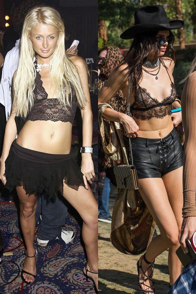 Paris wore her bralette as a shirt before that was even a thing. Photo: Getty/ Splashnews