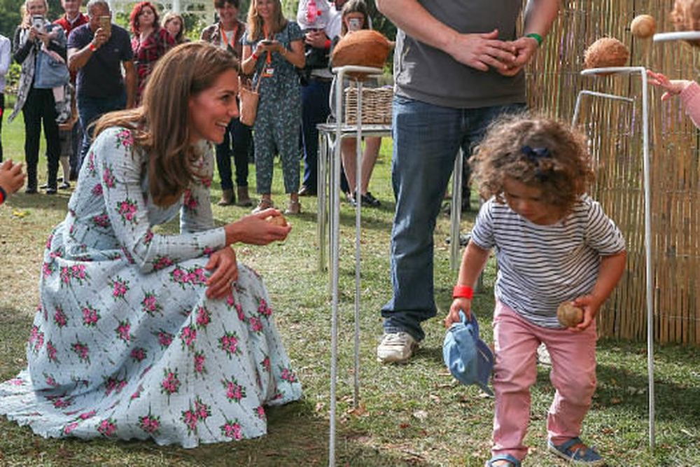 Kate Middleton and Prince Louis at Royal Horticultural Society's Garden