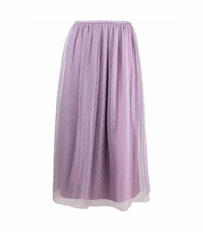 Point D'Esprit Tulle Midi Skirt, $672, RED Valentino at Farfetch