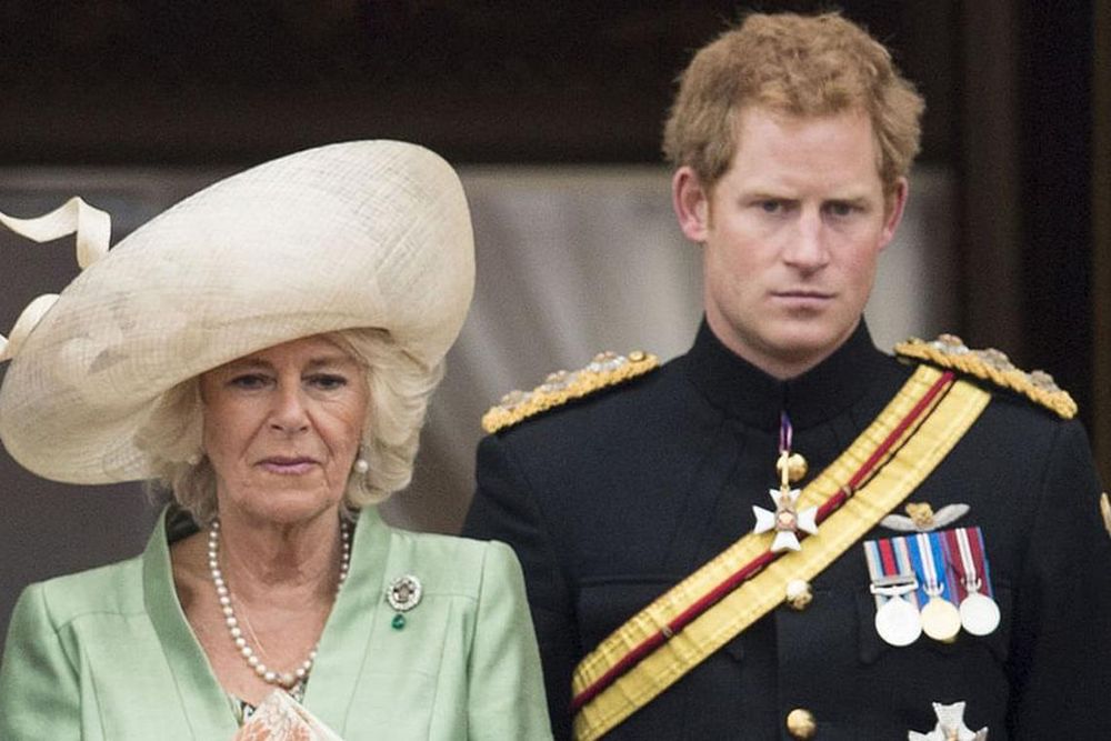 Queen Consort Camilla and Prince Harry
