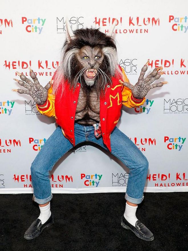 Heidi might've outdone herself this year as she dressed as the werewolf from 'Thriller'. Photo: Getty