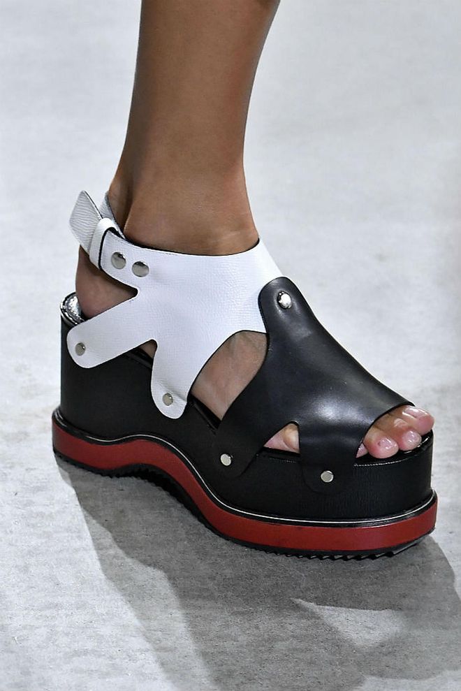 Seen in: New York Fashion Week SS17 // Reason to love: The clever merging of a platform's height and a sandal's comfort is Proenza's secret weapon to a killer footwear design (Photo: Getty)