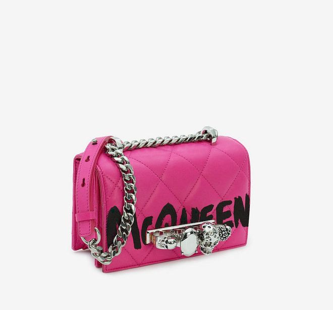 Mini Jewelled Satchel In Hot Pink, $2,930, Alexander McQueen
