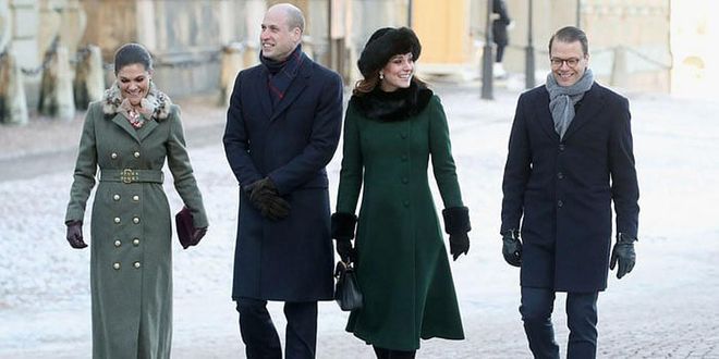 On a four-day royal tour of Sweden and Norway, the Duke and Duchess of Cambridge met their Swedish counterparts, Princess Victoria and Prince Daniel. Making many stylish outings together, we couldn't help but love when two royal words collide.