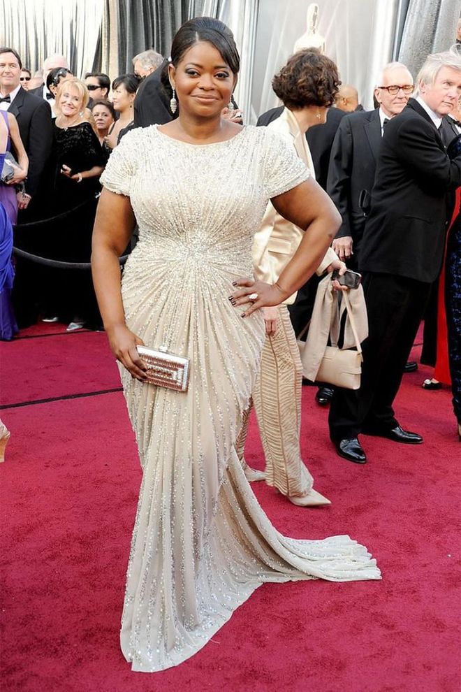 Octavia Spencer sparkled in Tadashi Shoji when she accepted her Best Supporting Actress award for The Help in 2012.